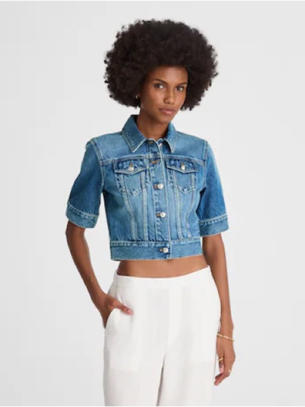 Madewell - Shrunken Denim Trucker Jacket